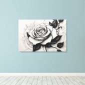 Toile Rosa Branca Abstrata (Insitu (Plancher de Bois))
