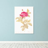 Toile Rosa Gallica Pontiana, de 'Les Roses (Insitu (Plancher de Bois))