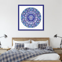 Rosace bleue