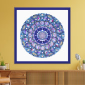 Toile Rosace bleue (Insitu(Salon))