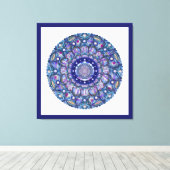 Toile Rosace bleue (Insitu (Plancher de Bois))