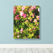 Toile Rosarium en fleurs (Insitu (Plancher de Bois))