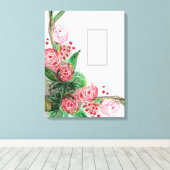 Toile Rosas rouge asymétrique (Insitu (Plancher de Bois))