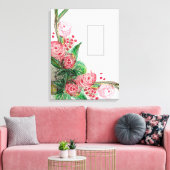 Toile Rosas rouge asymétrique (Insitu(Salon))