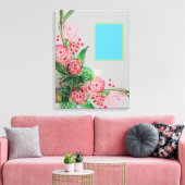 Toile Rosas rouge asymétrique (Insitu(Salon))