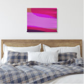 Toile Rose Abstrait 707 (Insitu(Chambre))