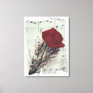 Toile <Rose and Music>par Kim Koza 2