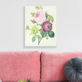 Toile Rose, anémone et clématide (Insitu(Salon))