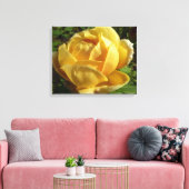 Toile Rose anglaise jaune (Insitu(Salon))