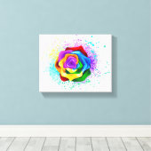 Toile Rose arc-en-ciel coloré (Insitu (Plancher de Bois))