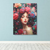 Toile Rose Baccara (Insitu (Plancher de Bois))