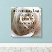 Toile Rose blanche (Insitu (Plancher de Bois))