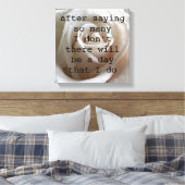 Toile Rose blanche (Insitu(Chambre))