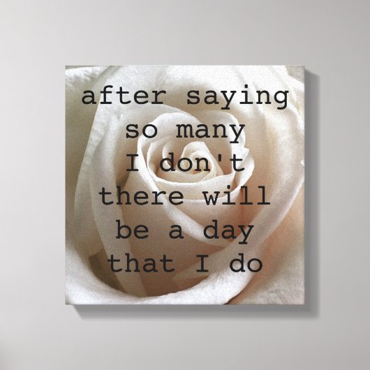 Toile Rose blanche (Recto)