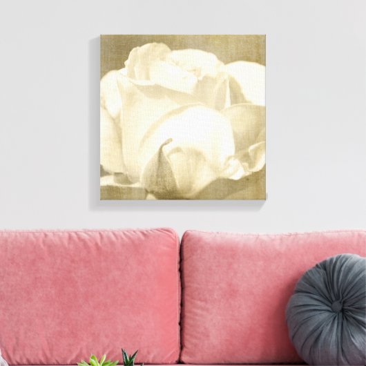 Toile Rose blanche (Insitu(Salon))