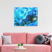 Toile Rose bleu (Insitu(Salon))