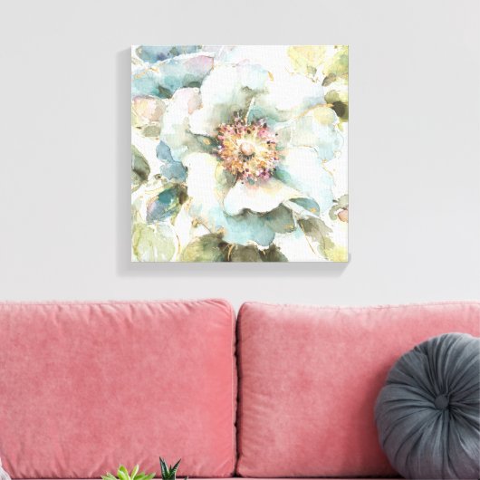 Toile Rose bleu (Insitu(Salon))