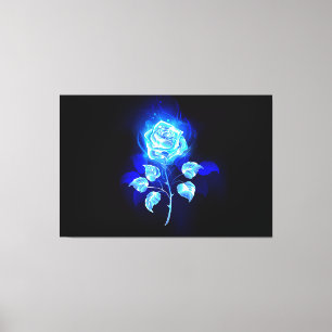 Toile Rose bleu brûlant