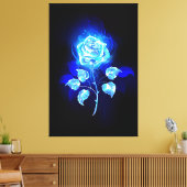 Toile Rose bleu brûlant (Insitu(Salon))