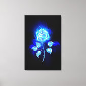 Toile Rose bleu brûlant (Recto)