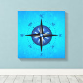 Toile Rose Bleu Compass (Insitu (Plancher de Bois))