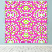 Toile Rose chaud, citron vert Pop Art (Insitu (Plancher de Bois))