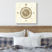 Toile Rose Compass vintage (Insitu(Chambre))
