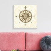 Toile Rose Compass vintage (Insitu(Salon))
