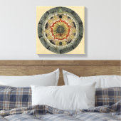 Toile Rose cosmique Mandala (Insitu(Chambre))