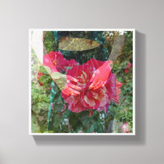 Toile Rose dans la zone de texte en fleur (Recto)