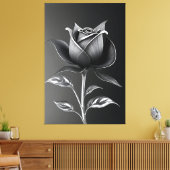 Toile Rose d'Argent Éternelle (Insitu(Salon))