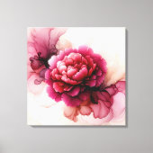 Toile Rose de Pivoine Abstrait  (Recto)