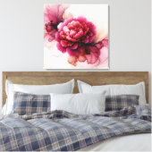 Toile Rose de Pivoine Abstrait  (Insitu(Chambre))