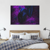 Toile Rose éffrayant en matière noire, araignées noires (Insitu(Chambre))