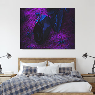 Toile Rose en matériau noir effrayant, araignées noires