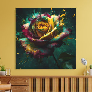 Toile Rose Enigmatic Yellow Green Baccara
