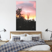 Toile Rose Et Noir Inky (Insitu(Chambre))