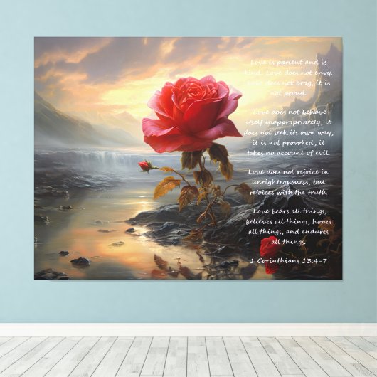 Toile Rose éternel (Insitu (Plancher de Bois))