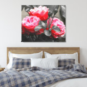 Toile Rose Fleur : Rose Color Pop (Insitu(Chambre))