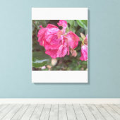 Toile Rose Florale Imprimée grreyforaday (Insitu (Plancher de Bois))