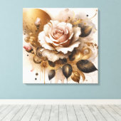 Toile Rose Gold et Cashmere (Insitu (Plancher de Bois))