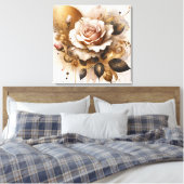 Toile Rose Gold et Cashmere (Insitu(Chambre))