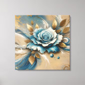 Toile Rose Gold et Turquoise (Recto)