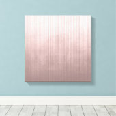 Toile Rose Gold Grey Blanc fibre rayée rustique abstrait (Insitu (Plancher de Bois))