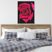 Toile Rose gothique Abstrait aquarelle art floral (Insitu(Chambre))