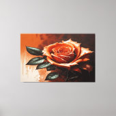 Toile Rose gothique orange (Recto)