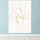 Toile Rose, Grey & Gold Geo (Insitu (Plancher de Bois))