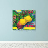 Toile Rose Hill Apple Crate LabelWatsonville, CA (Insitu (Plancher de Bois))
