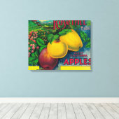 Toile Rose Hill Apple Crate LabelWatsonville, CA (Insitu (Plancher de Bois))