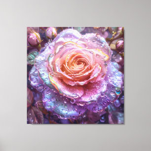 Toile Rose magnifiquement détaillée